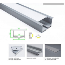 Barra de perfil de aluminio empotrada de 50 * 32mm del techo para la luz del LED